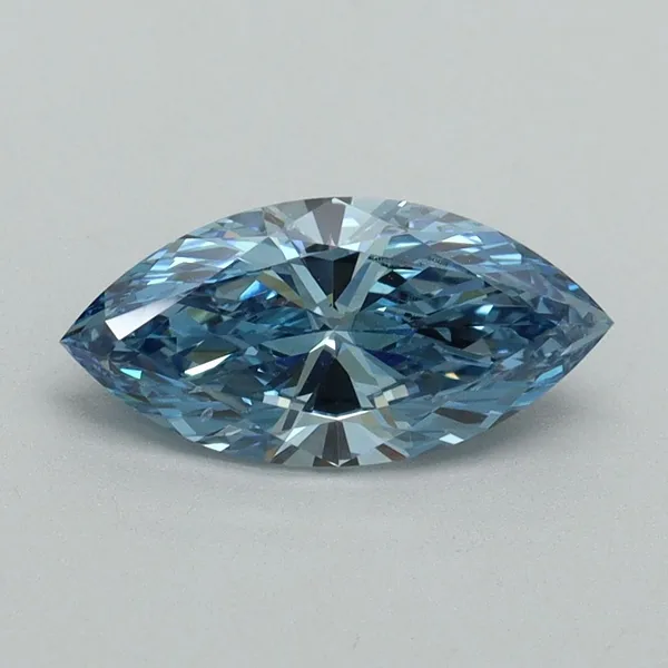 1.01ct MARQUISE Fancy Vivid Blue VS2 Coloured Lab diamond