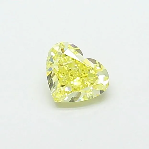 1.00ct HEART Fancy Intense Yellow VS1 Coloured Lab diamond