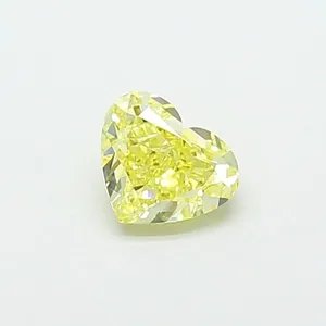 1ct HEART Fancy Intense Yellow VS1 Coloured Lab diamond