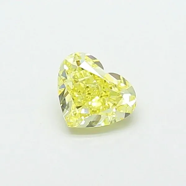 1ct HEART Fancy Intense Yellow VS1 Coloured Lab diamond