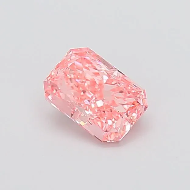 1.02ct RADIANT Fancy Vivid Pink VS2 Coloured Lab diamond