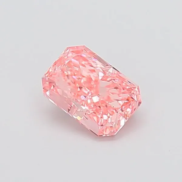 1.02ct RADIANT Fancy Vivid Pink VS2 Coloured Lab diamond