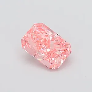 1.02ct RADIANT Fancy Vivid Pink VS2 Coloured Lab diamond