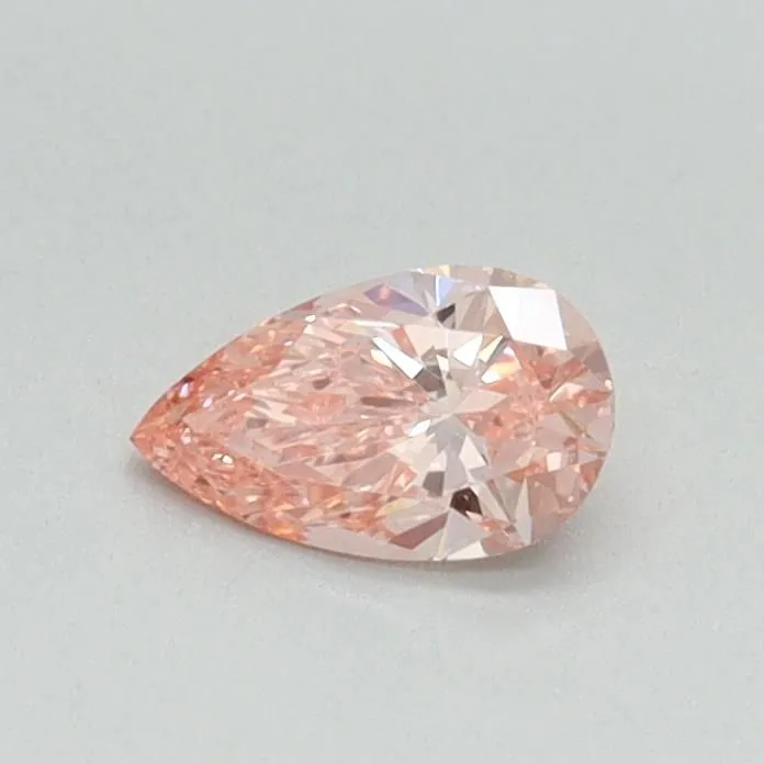 0.31ct PEAR Fancy Vivid Pink VVS2 Coloured Lab diamond