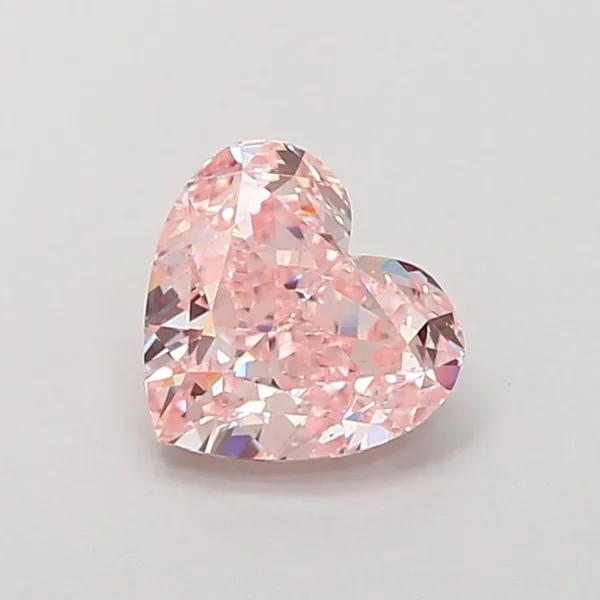 1.1ct HEART Fancy Intense Pink VS1 Coloured Lab diamond