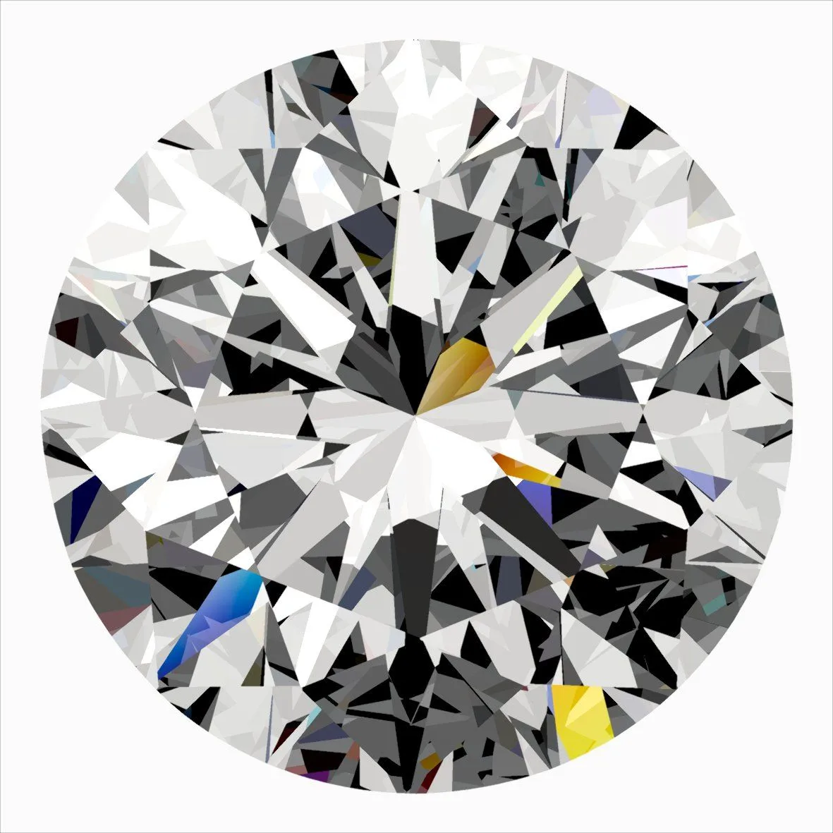 0.30ct ROUND H SI1 Natural diamond