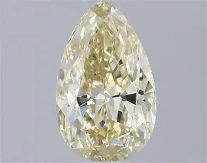 0.73ct PEAR Fancy Light Yellow VS1 Coloured Lab diamond