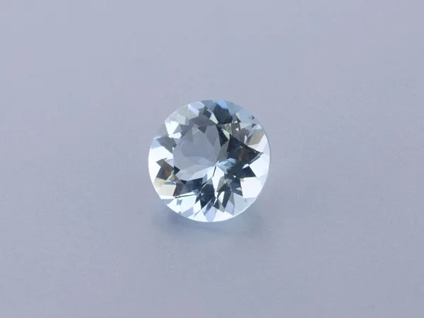 1.54ct Blue Aquamarine, Round cut gemstone