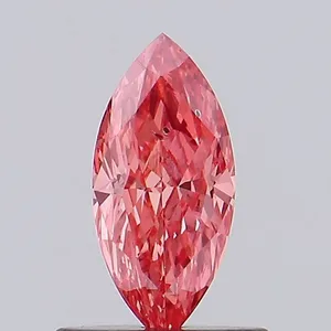 0.61ct MARQUISE Fancy Vivid Pink SI1 Coloured Lab diamond