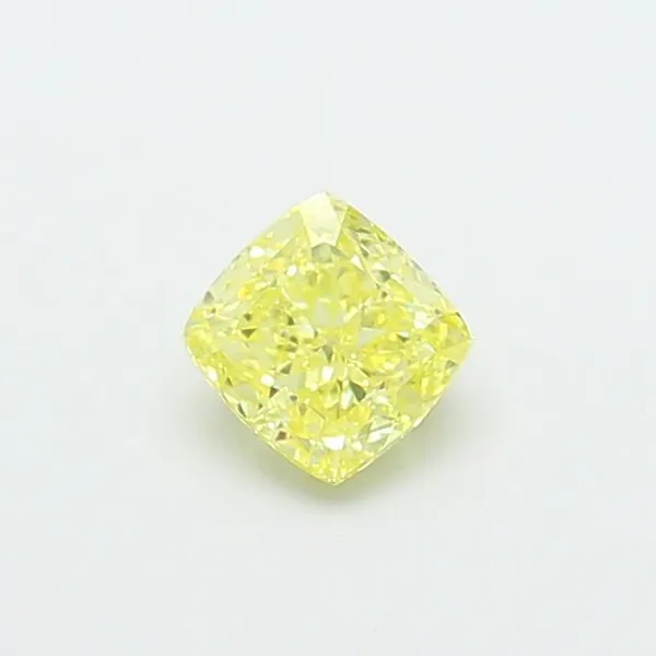 1.09ct CUSHION Fancy Yellow VVS2 Coloured Lab diamond