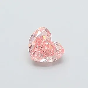 0.36ct HEART Fancy Intense Pink VS1 Coloured Lab diamond