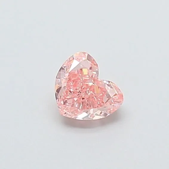 0.36ct HEART Fancy Intense Pink VS1 Coloured Lab diamond