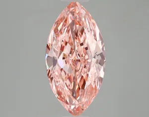 2.59ct MARQUISE Fancy Vivid Pink VVS2 Coloured Lab diamond