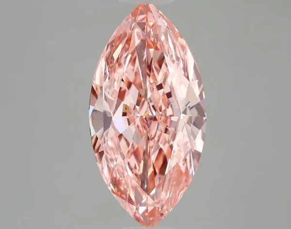 2.59ct MARQUISE Fancy Vivid Pink VVS2 Coloured Lab diamond