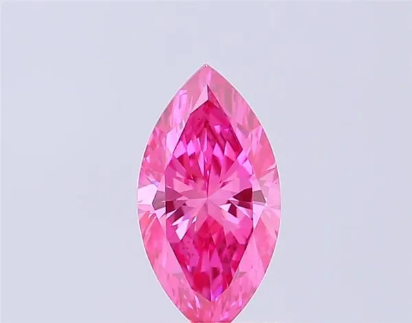 0.4ct MARQUISE Fancy Vivid Pink VS1 Coloured Lab diamond