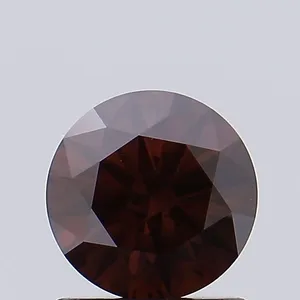 0.91ct ROUND Fancy Deep Purple Pink VS1 Coloured Lab diamond