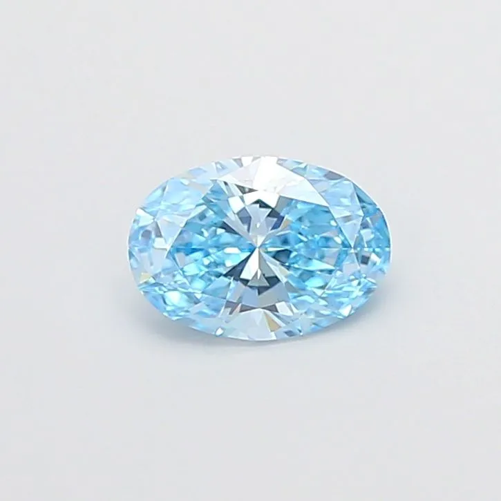 1.01ct OVAL Fancy Vivid Blue VS2 Coloured Lab diamond