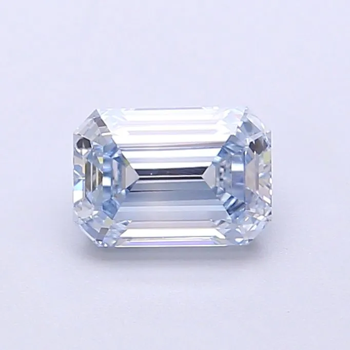 1.01ct EMERALD Fancy Blue VS1 Coloured Lab diamond