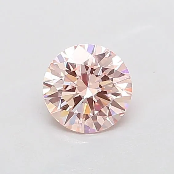 1.01ct ROUND Fancy Pink VS1 Coloured Lab diamond
