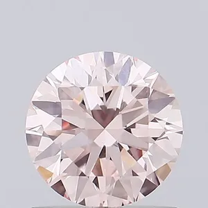 0.76ct ROUND Fancy Intense Pink VVS2 Coloured Lab diamond