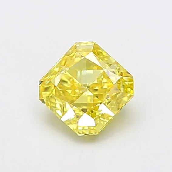 1.09ct RADIANT Fancy Vivid Yellow VVS2 Coloured Lab diamond