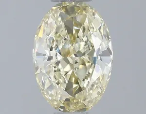 0.7ct OVAL Fancy Yellow VVS2 Coloured Lab diamond
