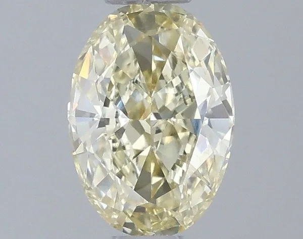 0.7ct OVAL Fancy Yellow VVS2 Coloured Lab diamond