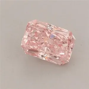 0.56ct RADIANT Fancy Vivid Pink VS1 Coloured Lab diamond