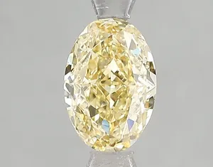 1.1ct OVAL Fancy Intense Yellow VVS2 Coloured Lab diamond