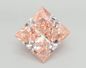 10.03ct PRINCESS Fancy Intense Pink VS1 Coloured Lab diamond
