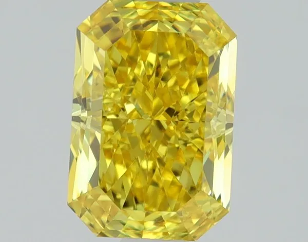 1.03ct RADIANT Fancy Vivid Yellow VS1 Coloured Lab diamond