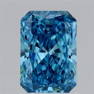 1.33ct RADIANT Fancy Vivid Blue VS1 Coloured Lab diamond