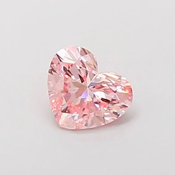 1.01ct HEART Fancy Intense Pink VS1 Coloured Lab diamond
