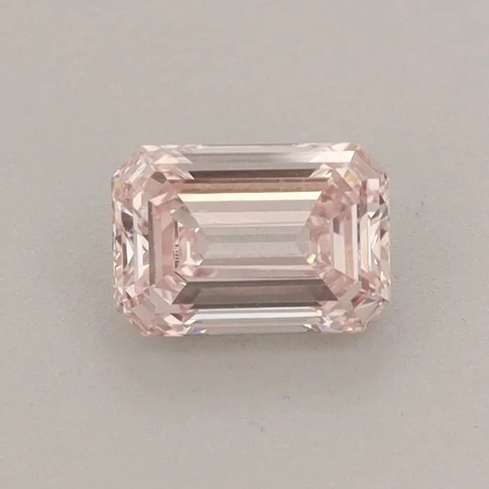 0.50ct EMERALD Fancy Pink VVS2 Coloured Lab diamond
