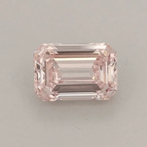 0.5ct EMERALD Fancy Pink VVS2 Coloured Lab diamond