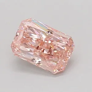 0.75ct RADIANT Fancy Vivid Pink VVS2 Coloured Lab diamond
