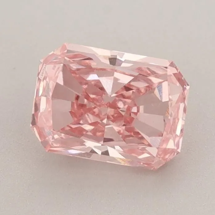 1.15ct RADIANT Fancy Vivid Pink VS1 Coloured Lab diamond