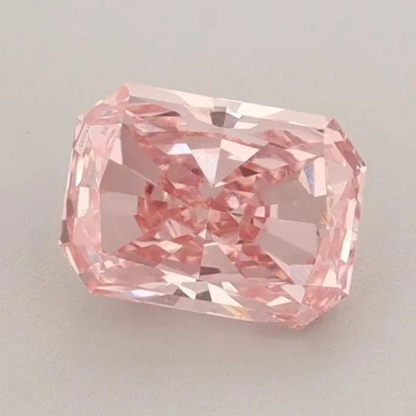 1.15ct RADIANT Fancy Vivid Pink VS1 Coloured Lab diamond
