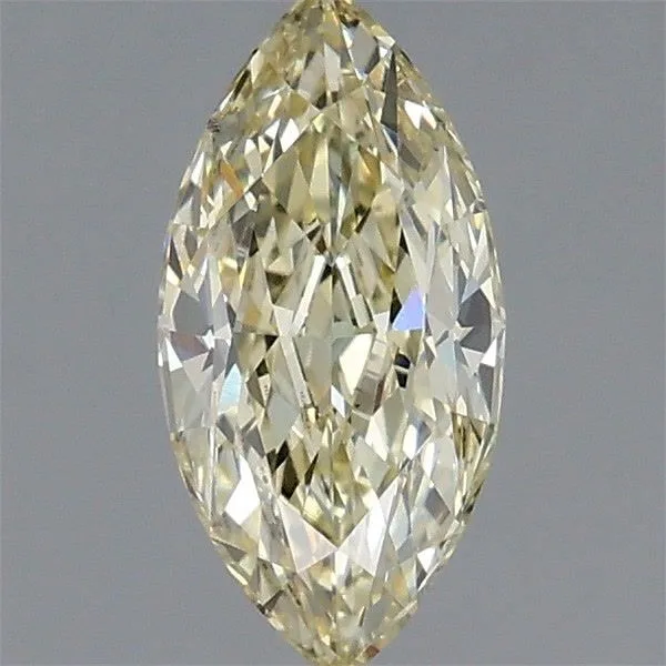 1.00ct MARQUISE Fancy Light Yellow VS2 Coloured Lab diamond