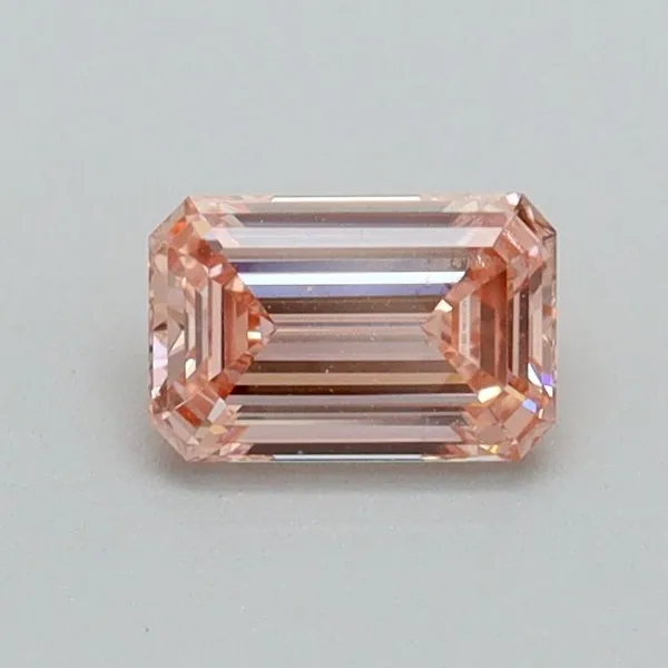 0.5ct EMERALD Fancy Intense Pink VS2 Coloured Lab diamond