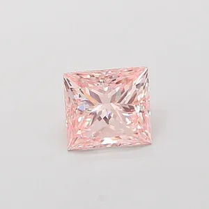 1.5ct PRINCESS Fancy Pink VVS2 Coloured Lab diamond