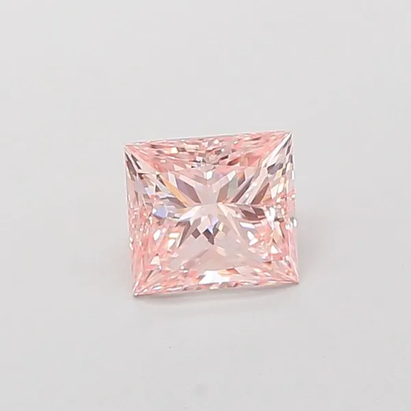 1.5ct PRINCESS Fancy Pink VVS2 Coloured Lab diamond