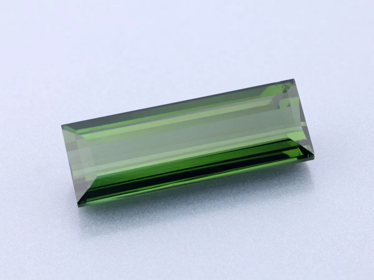 2.45ct Green Tourmaline, Baguette gemstone