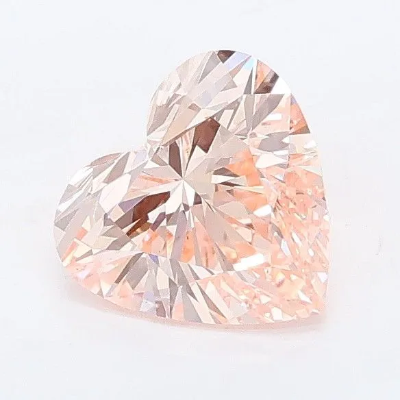 1.02ct HEART Fancy Intense Pink VS1 Coloured Lab diamond