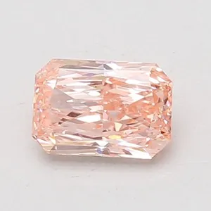 0.8ct RADIANT Fancy Vivid Pink VS1 Coloured Lab diamond