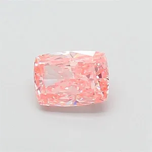 1.02ct CUSHION Fancy Vivid Pink VS1 Coloured Lab diamond