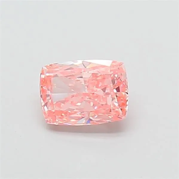 1.02ct CUSHION Fancy Vivid Pink VS1 Coloured Lab diamond