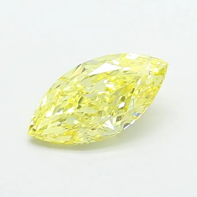 2.02ct MARQUISE Fancy Intense Yellow VS1 Coloured Lab diamond