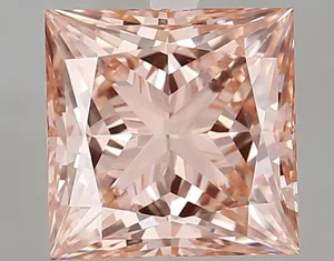 3.03ct PRINCESS Fancy Vivid Pink SI1 Coloured Lab diamond