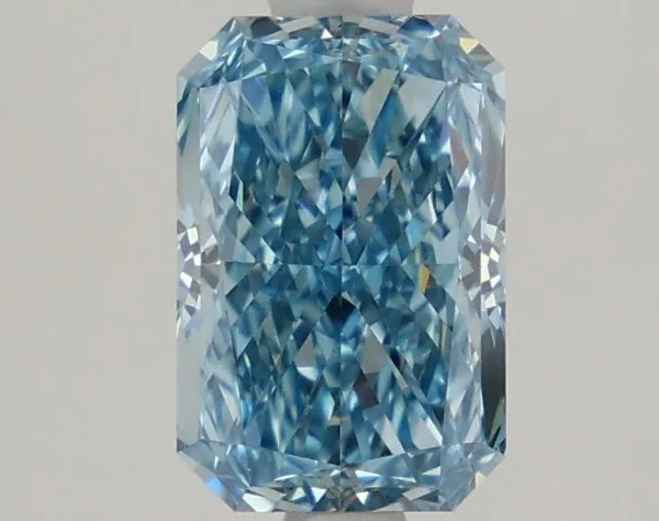 1.41ct RADIANT Fancy Vivid Blue VS1 Coloured Lab diamond